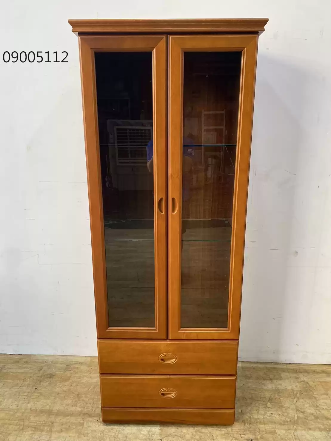 【弘旺二手家具生活館】二手/中古 柚木色一抽展示櫃 展示櫃 收納櫃 -各式新舊/二手家具 生活家電買賣