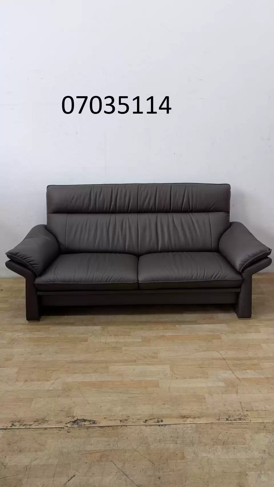 【弘旺二手家具生活館】二手/中古 咖色皮三人沙發 客廳沙發 皮沙發 三人皮沙發 二手沙發-各式新舊/二手家具 生活家電買賣